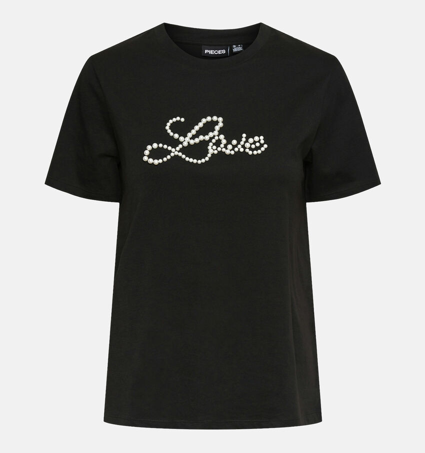 Pieces Rine Zwart T-shirt