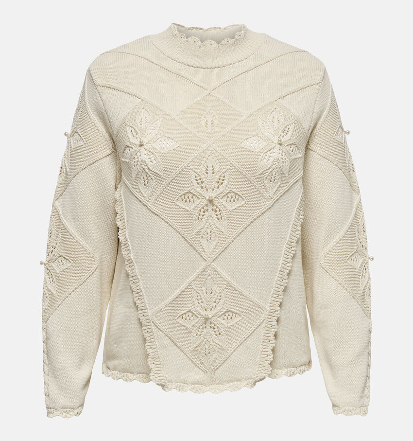 ONLY Carmakoma Nicoline Beige Trui
