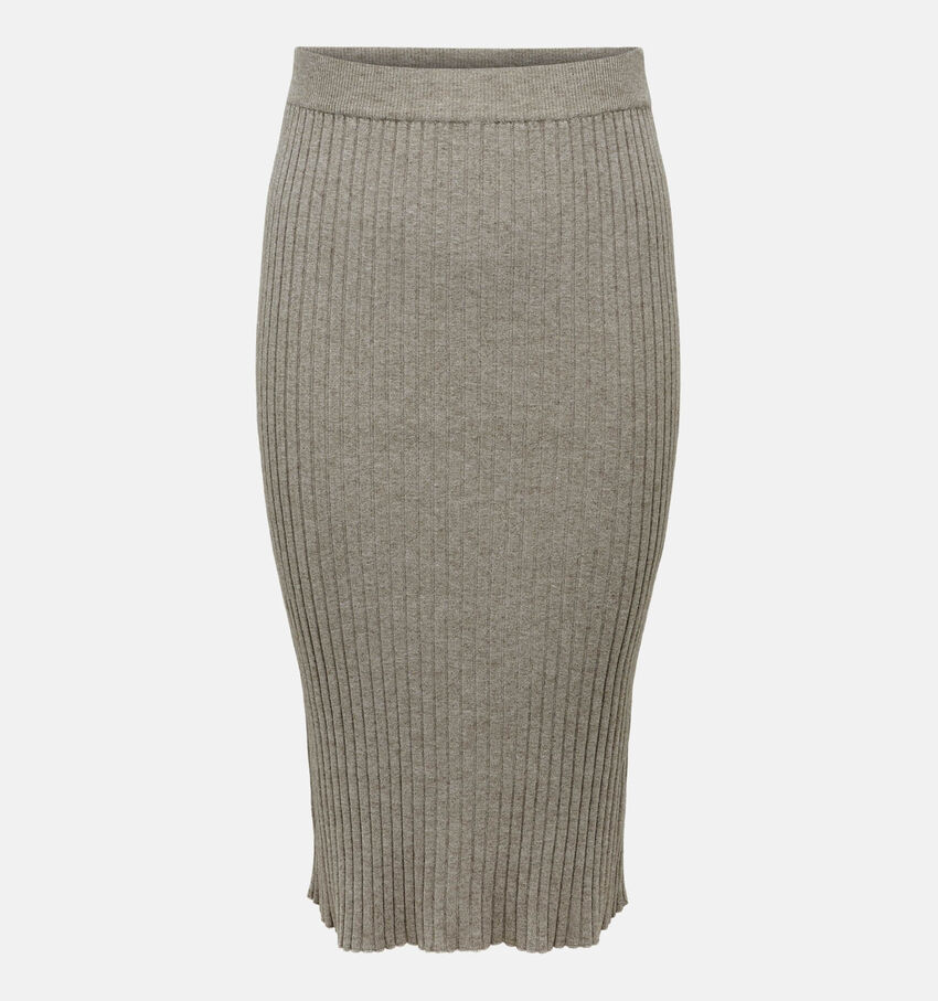 ONLY Carmakoma Fia Beige Gebreide rok
