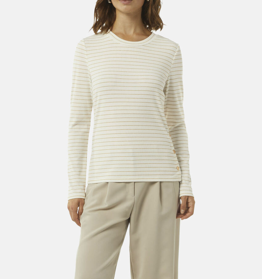 comma Gouden Gestreepte longsleeve