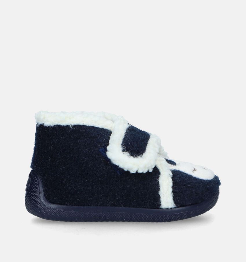 Milo & Mila Blauwe Hoge pantoffels