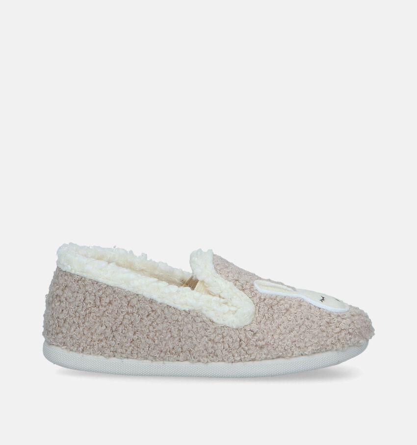 Milo & Mila Pantoufles fermées en Beige