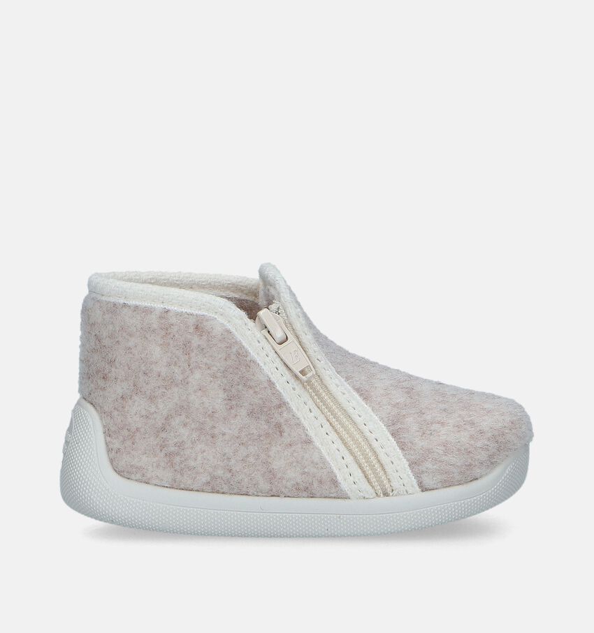 Milo & Mila Beige Hoge pantoffels