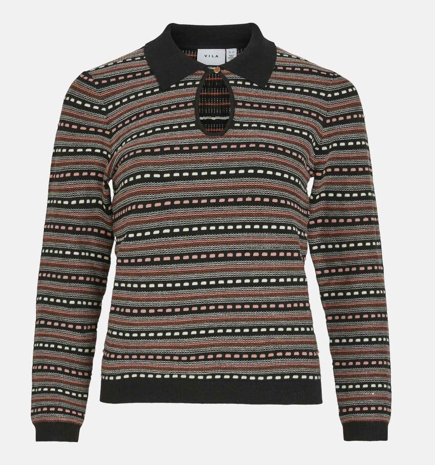 Vila Divana Zwarte Knit trui