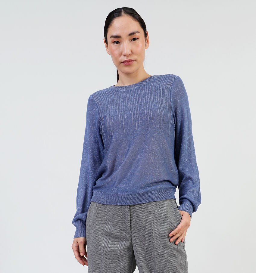 Vila Vian Blauwe T-shirt