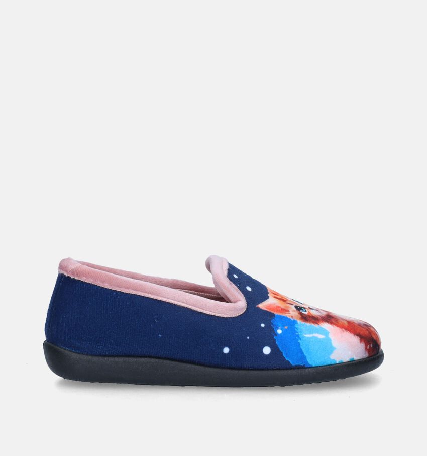 Milo & Mila Blauwe Pantoffels