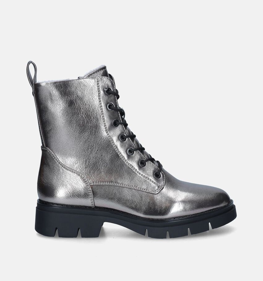Tamaris Boots à lacets en Argent