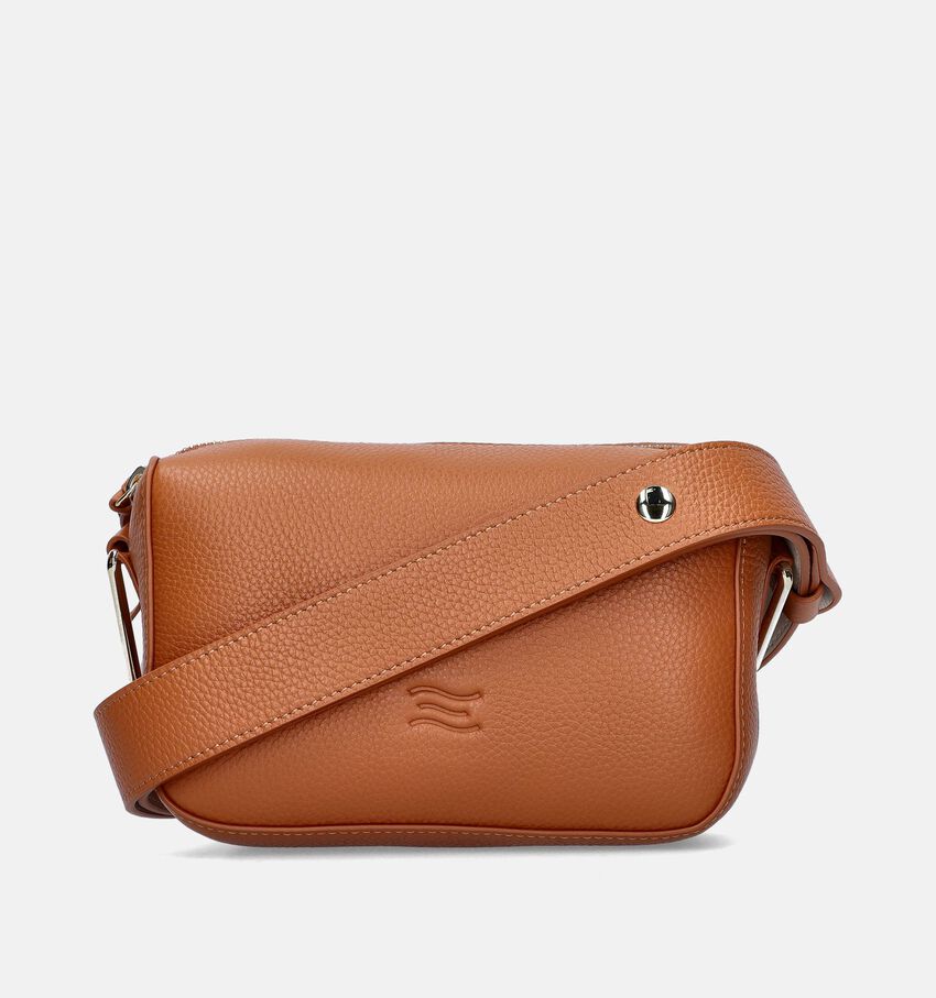 Crinkles Camel Crossbody tas