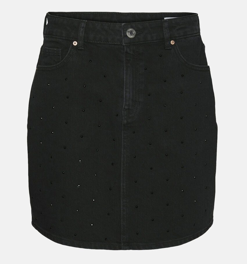 Vero Moda Tessa Zwarte Korte jeansrok