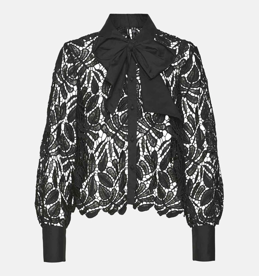 Vero Moda Eda Zwarte Kanten blouse