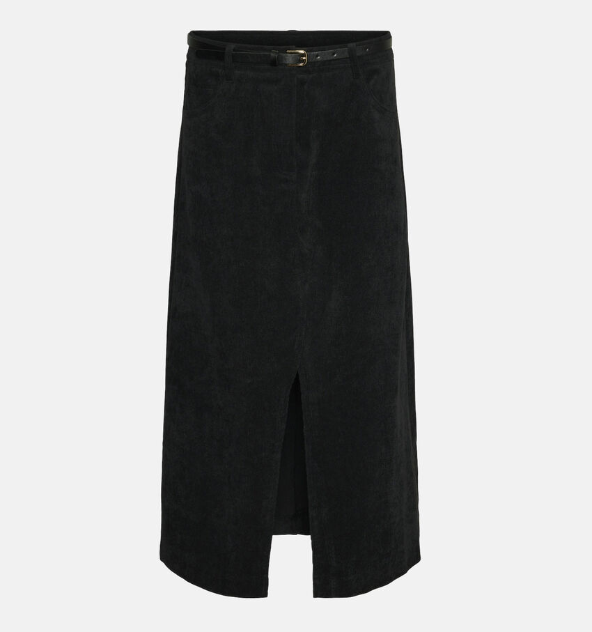 Vero Moda Roma Zwarte Lange rok met split