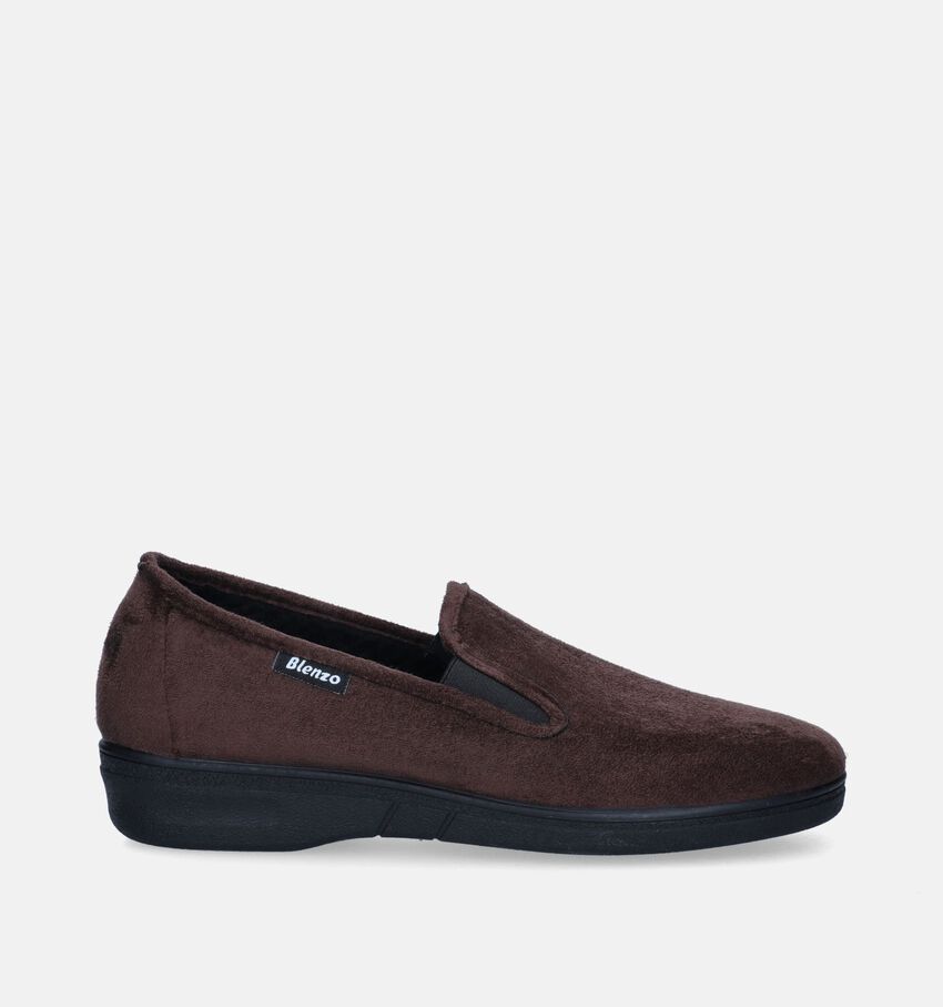 Blenzo Bruine Pantoffels