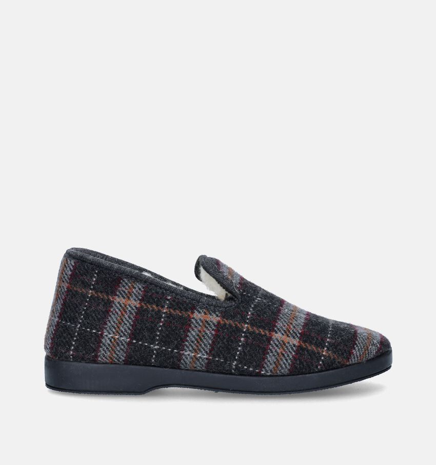 Torfs Home Zwarte Geruite pantoffels