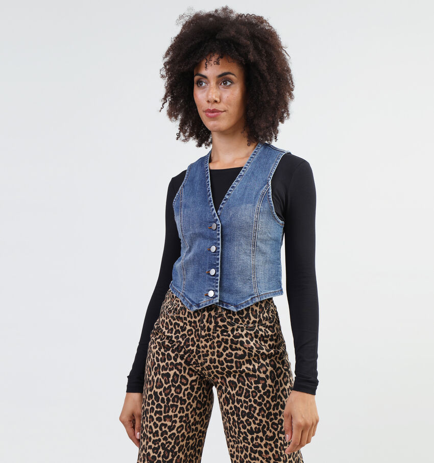 Rue Mazarine Stardust Blauwe Korte gilet
