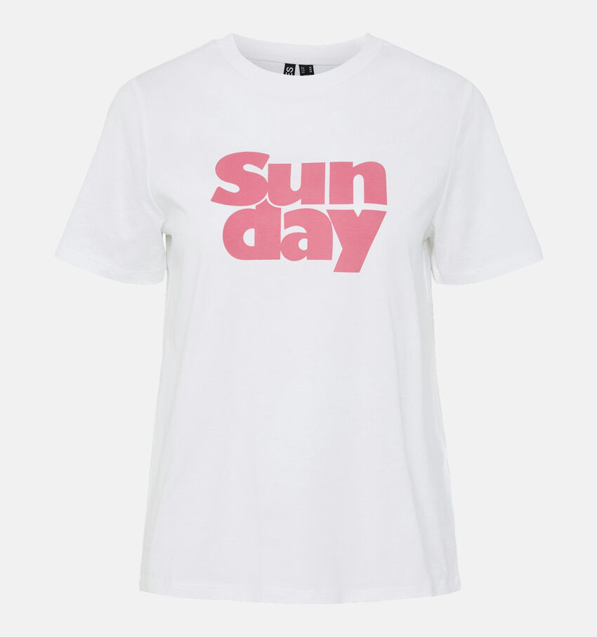 Pieces Pia Witte T-shirt