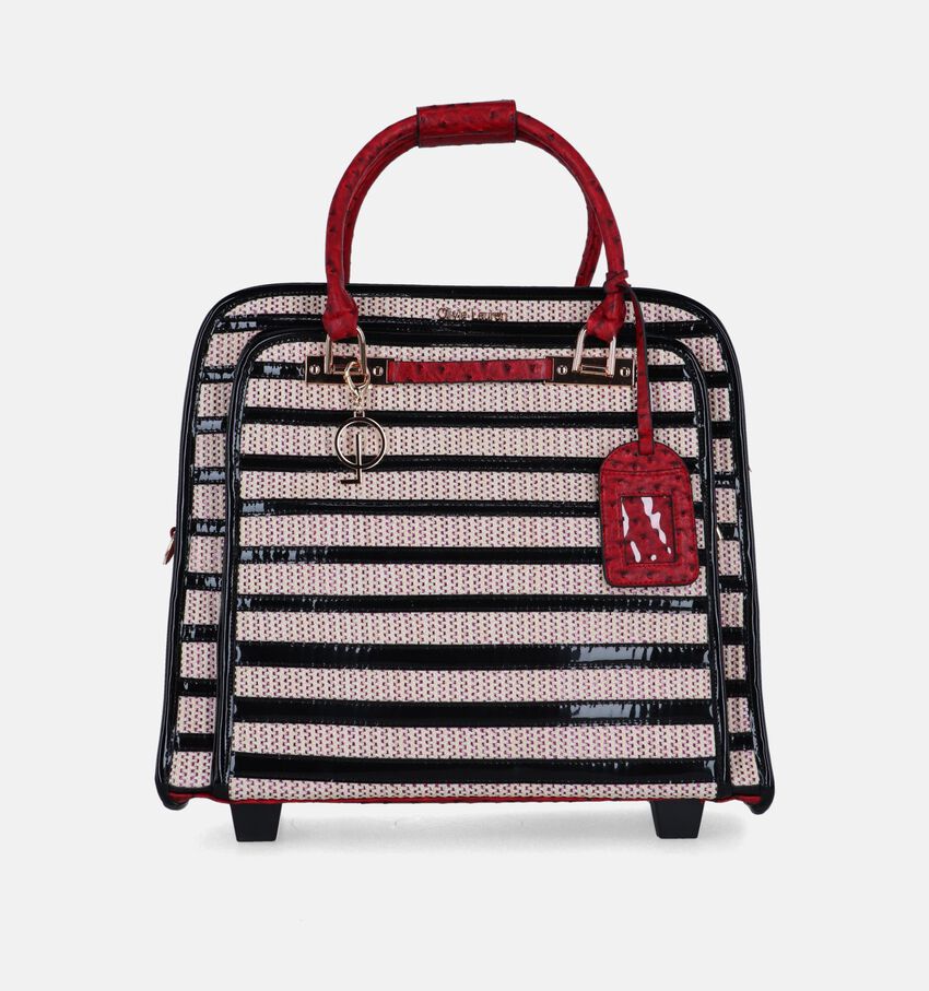Olivia Lauren Stripes Sac à roulettes en Rouge