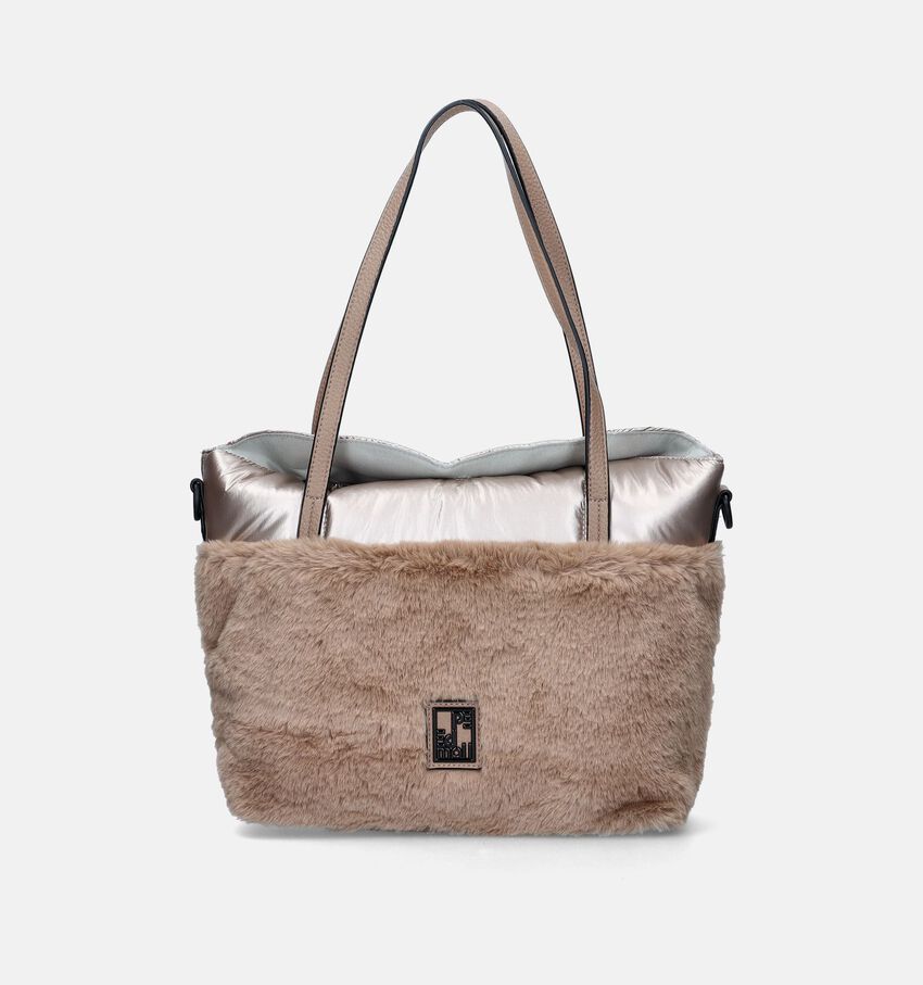 Pepe Moll Tecno Beige Shopper met rits