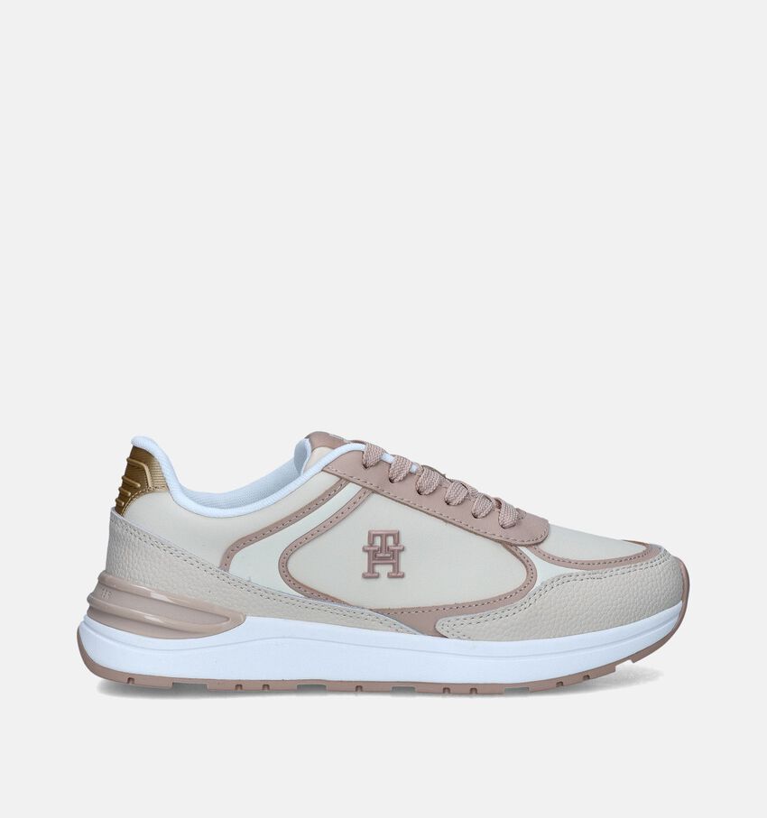 Tommy Hilfiger Casual Fashion Run Baskets en Beige