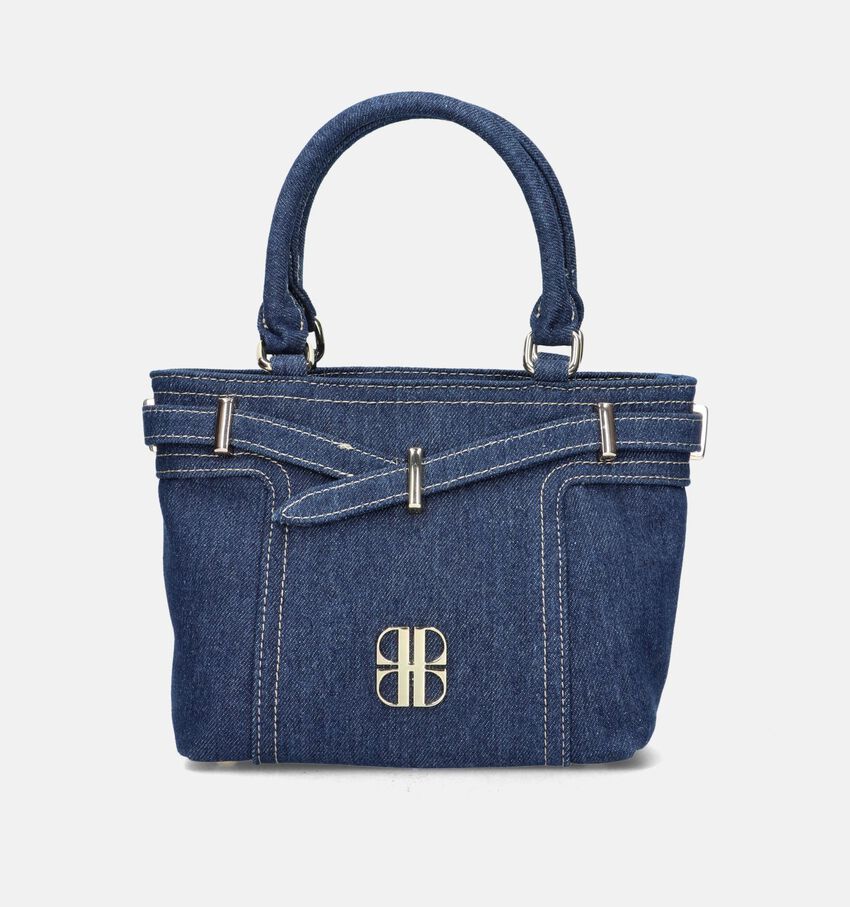 Laurent David Jeans Blauwe Handtas met riem