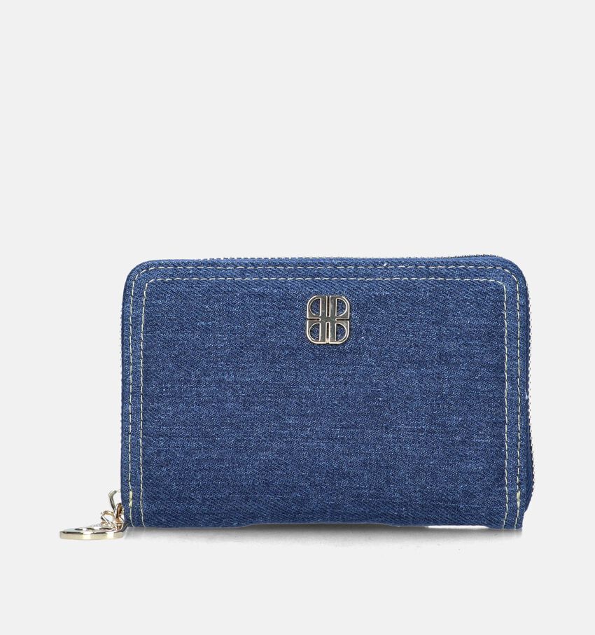 Laurent David Jeans Blauwe Ritsportemonnee