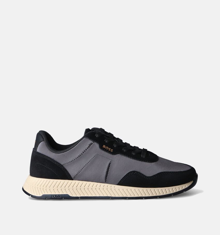 BOSS Titanium Runn Chaussures à lacets en Noir