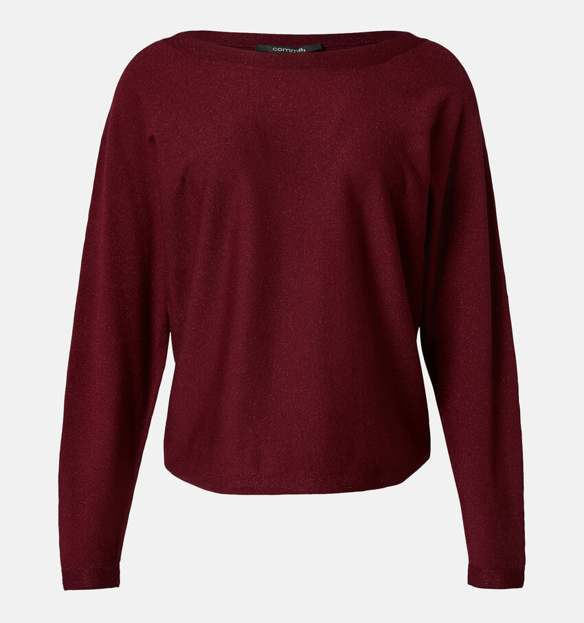 comma Bordeaux Basic trui