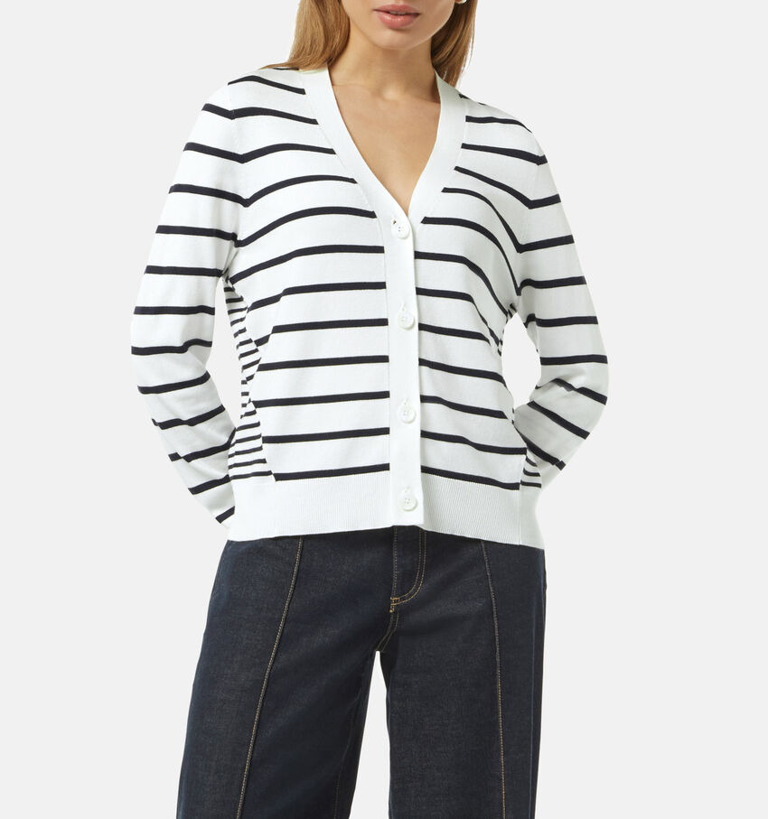 comma Witte Cardigan