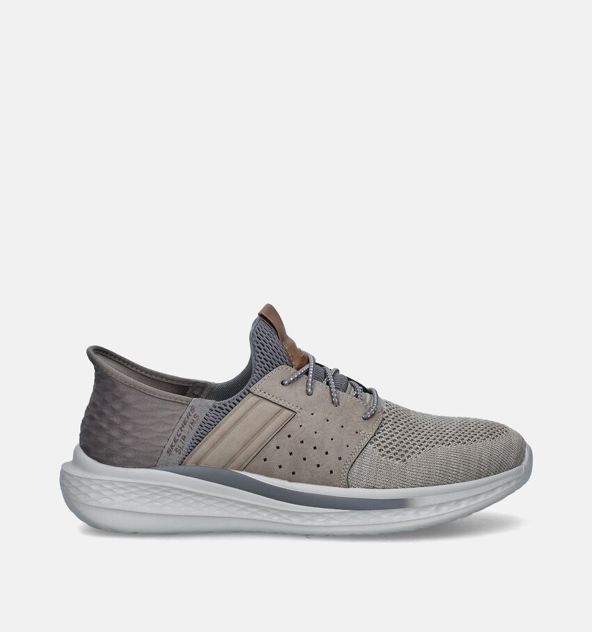 Skechers Slade Taupe Slip-ins