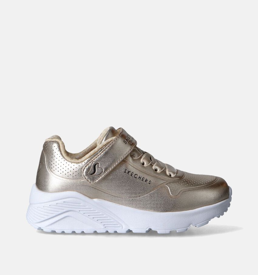 Skechers Uno Lite Chrome Steps Gouden Sneakers