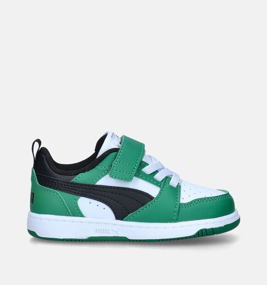 Puma Rebound V6 Lo Groene Sneakers
