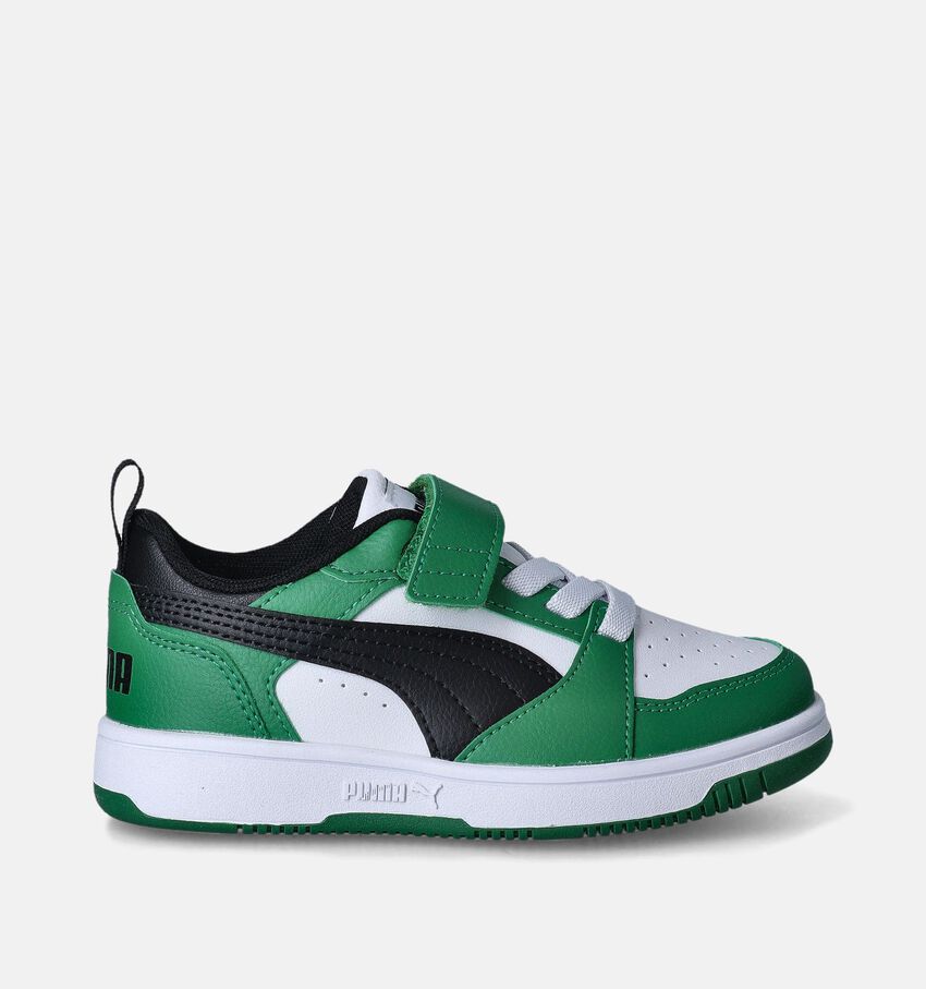 Puma Rebound v6 Lo Groene Sneakers