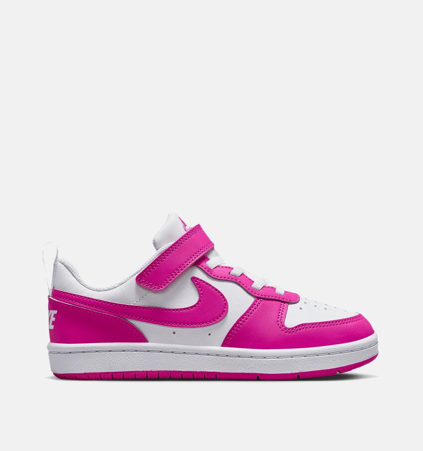 Nike Court Borough Low Sneakers Wit/Fuchsia