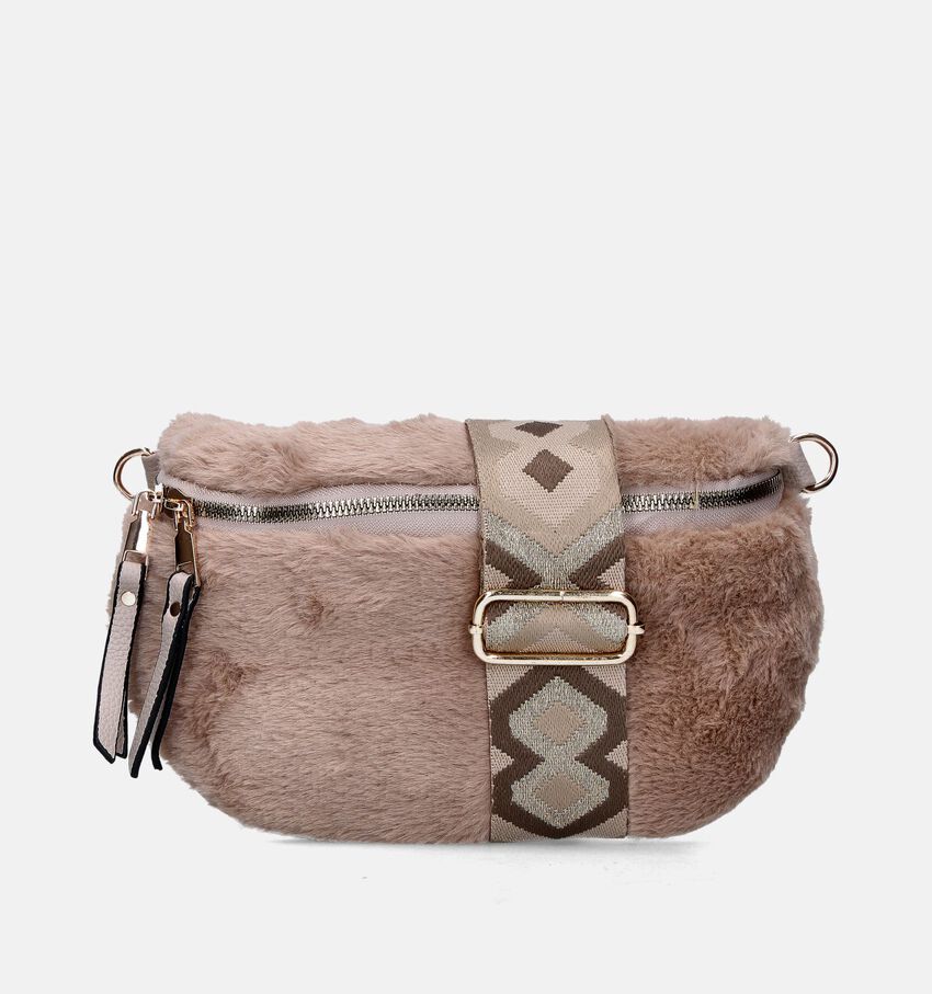 Via Limone Beige Crossbody tas
