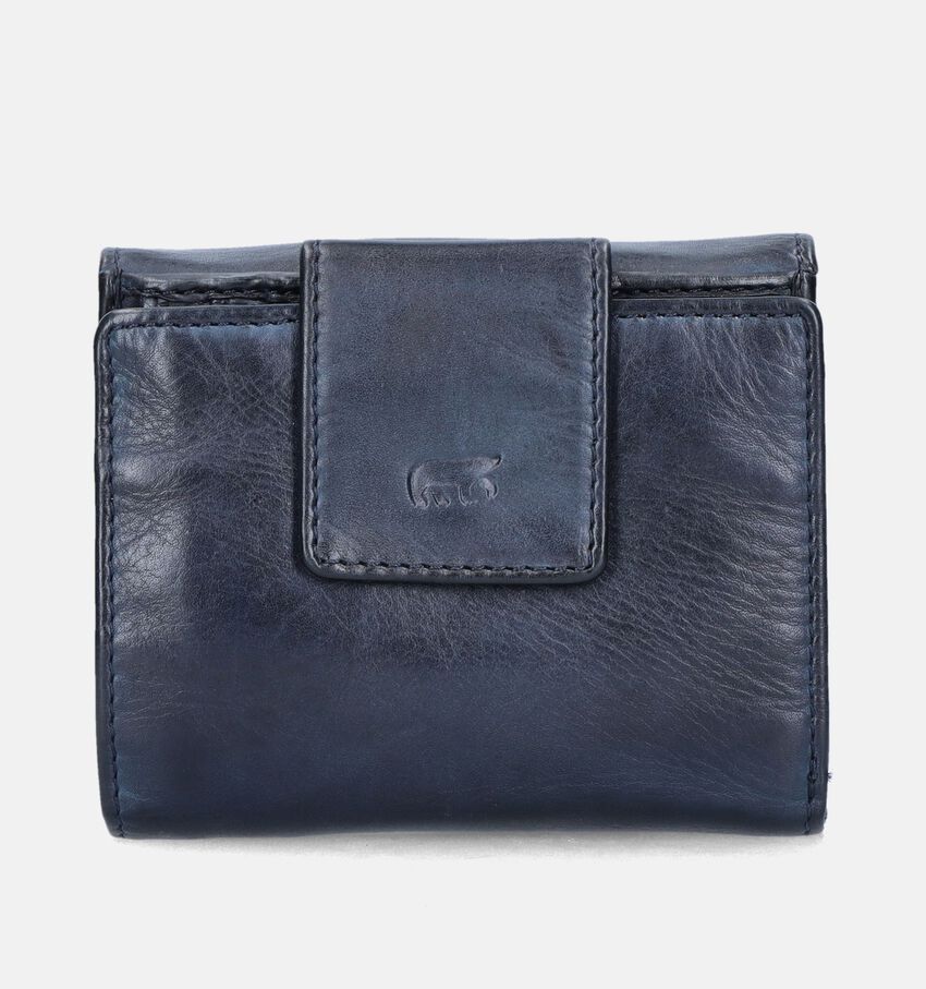 Bear Design Blauwe Overslagportemonnee