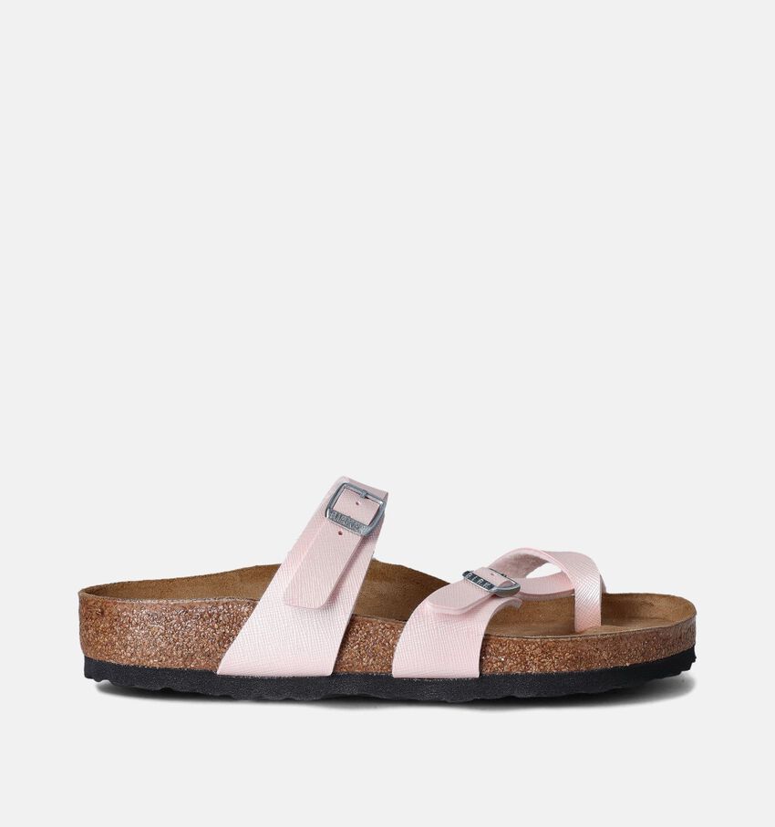 Birkenstock Mayari Embossed Roze Slippers