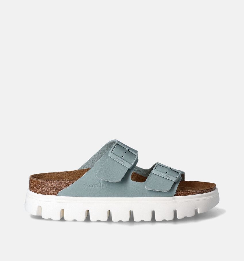 Birkenstock Arizona Pap Chunky Kaki Slippers