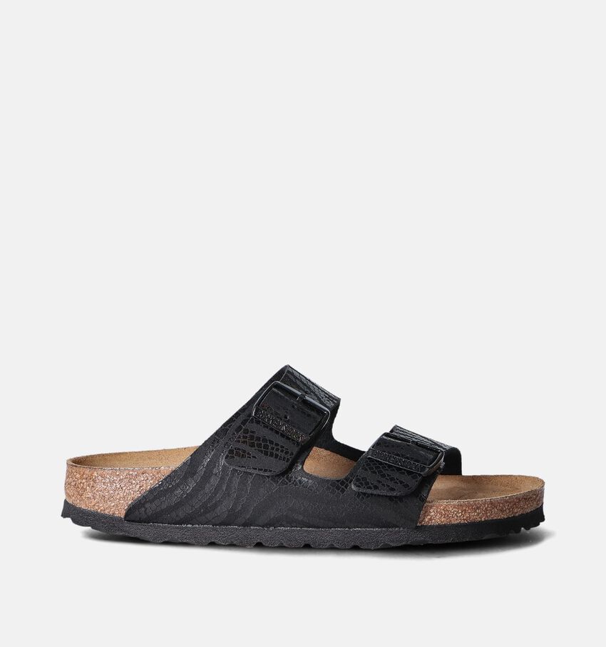 Birkenstock Arizona Synthetik Zwarte Slippers