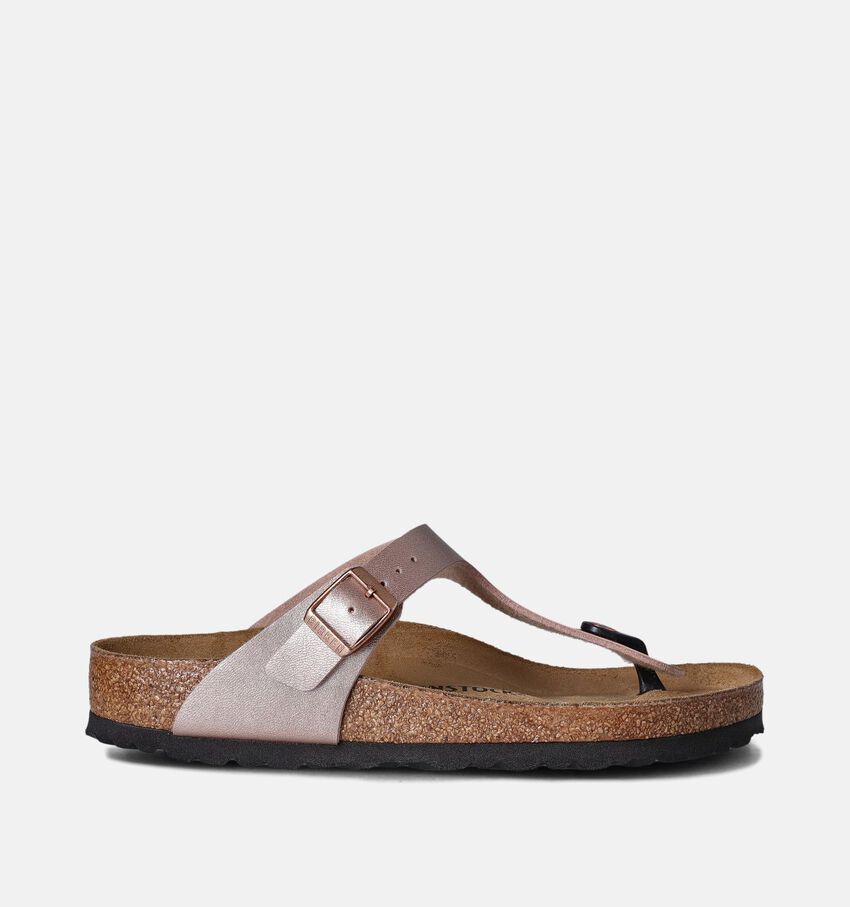 Birkenstock Gizeh Nu-pieds en Bronze