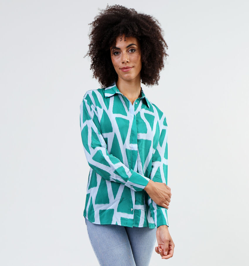 Expresso Groene Blouse