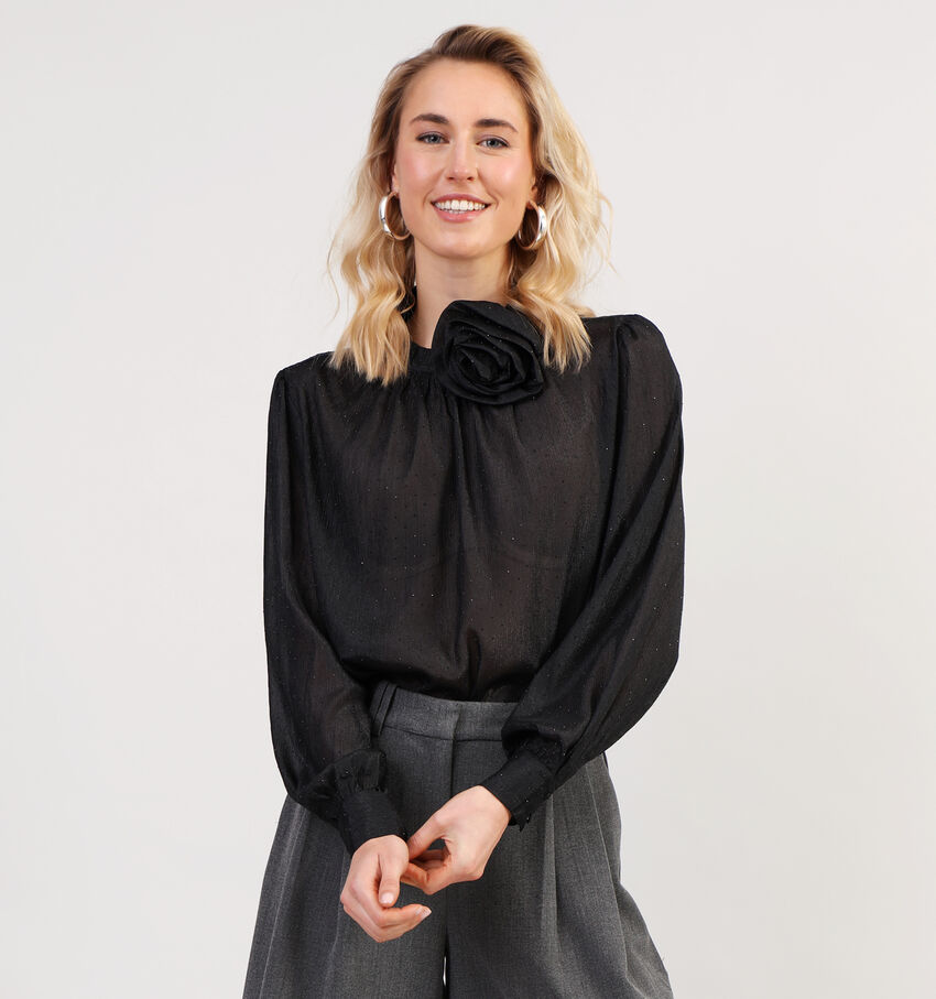 Expresso Zwarte Party blouse