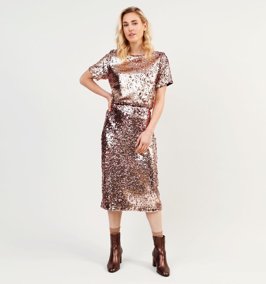 Expresso Gouden Rok met pailletten