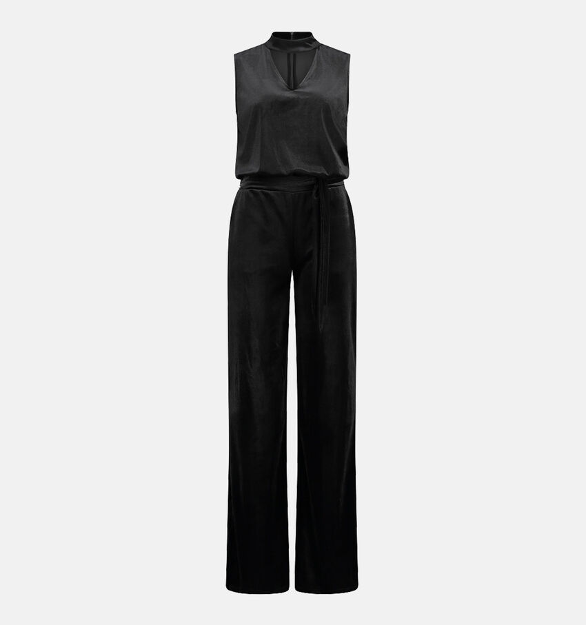 Expresso Choker neck jersey Pantalon Combinaison en Noir