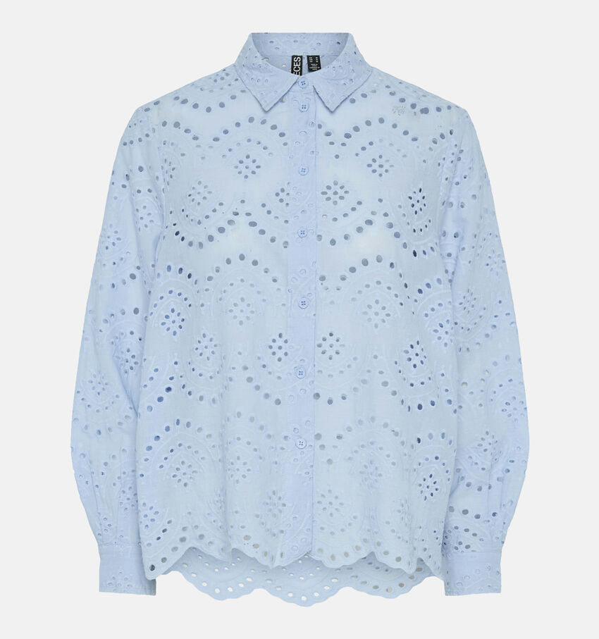 Pieces Vilde Blauw Hemd