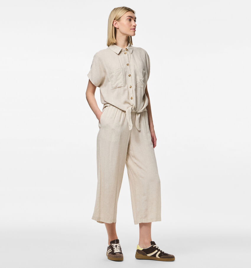 Pieces Pia Beige Culottebroek
