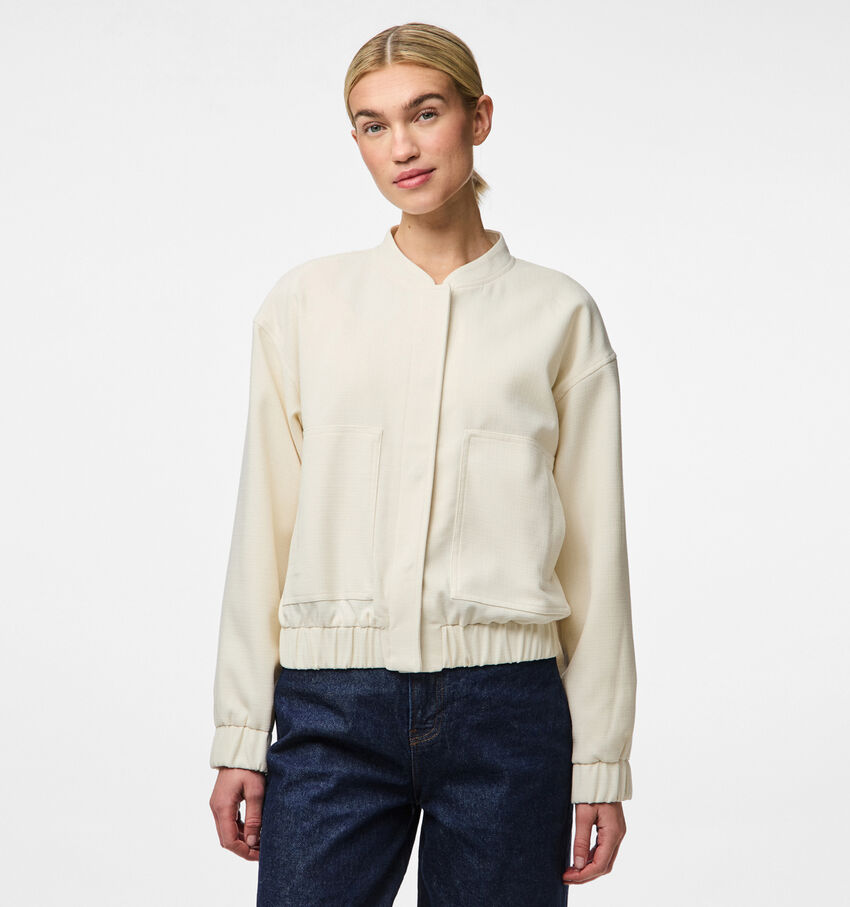 Pieces Annie Ecru Bomber jas