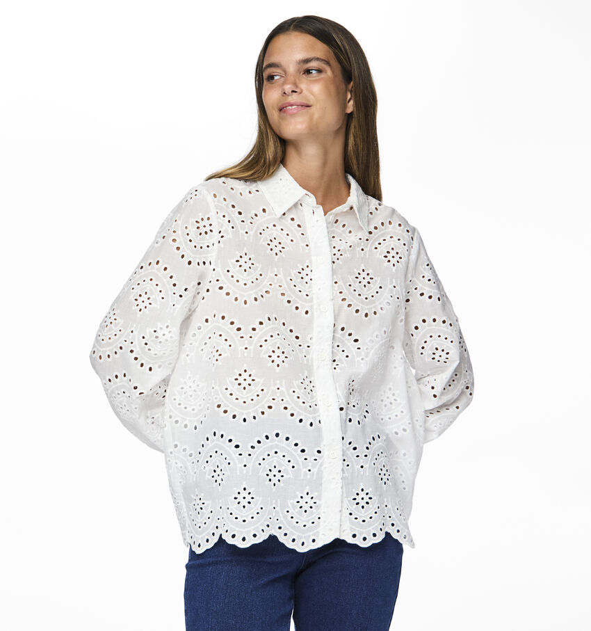 Pieces Vilde Chemise en Blanc