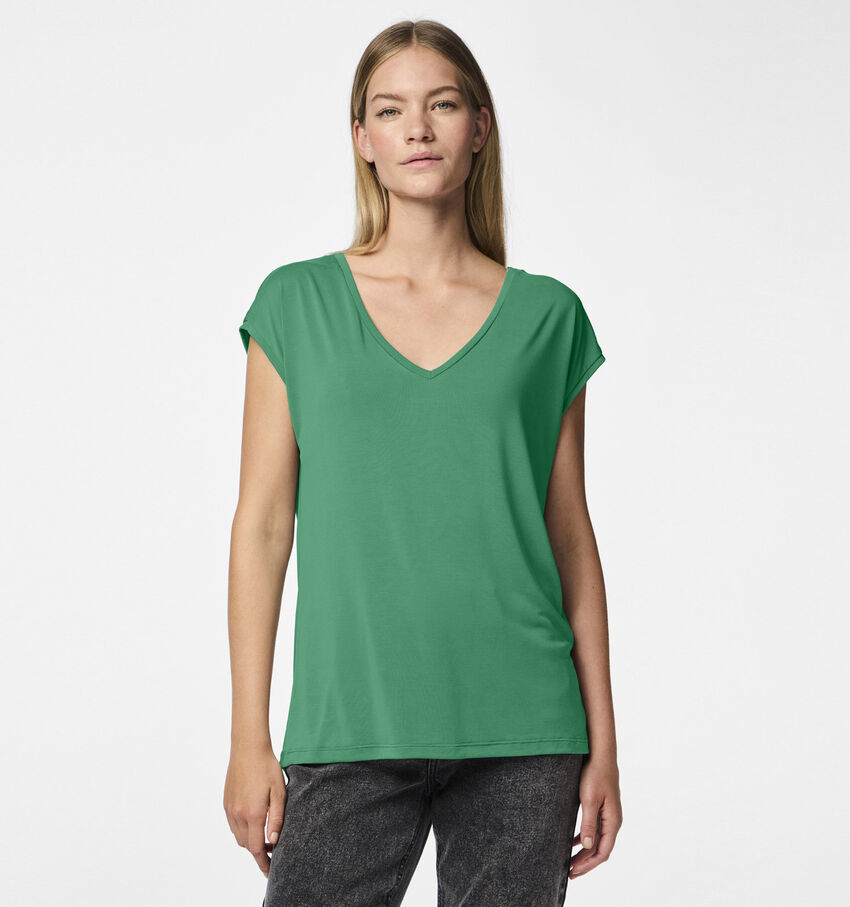 Pieces Kamala Groen Basic T-shirt