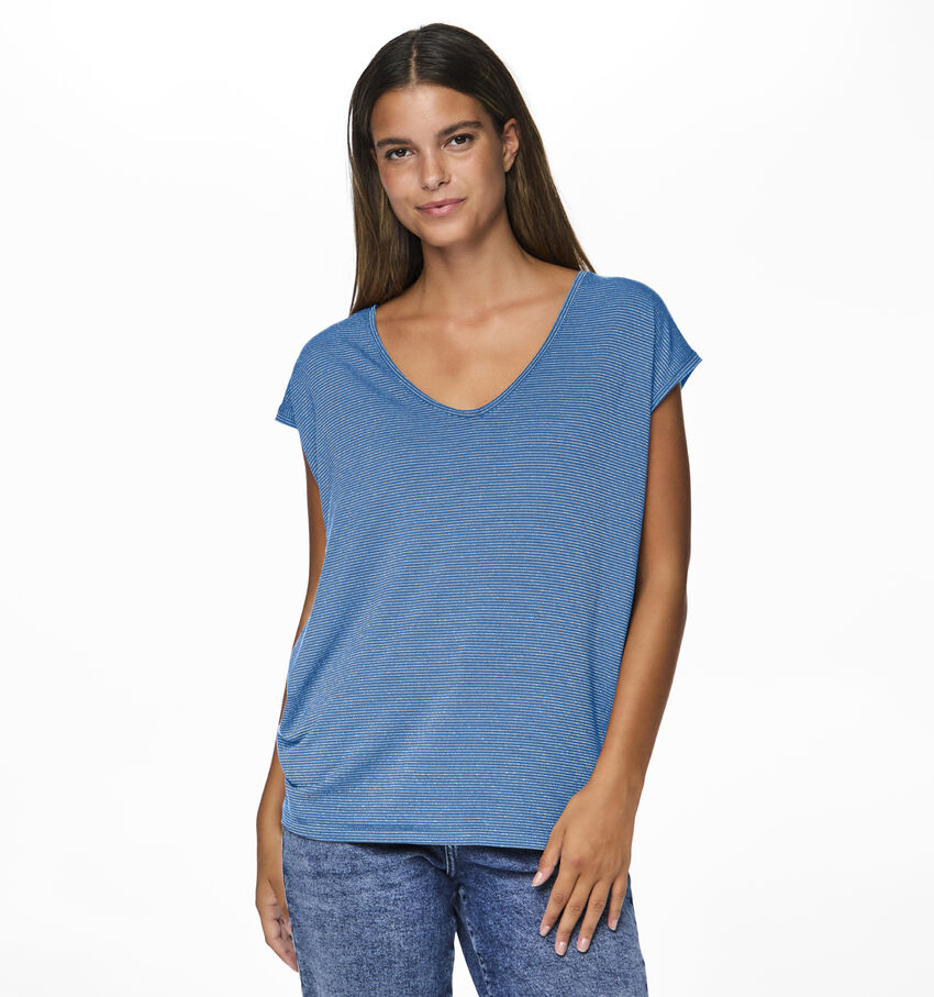 Pieces Billo Blauw T-shirt