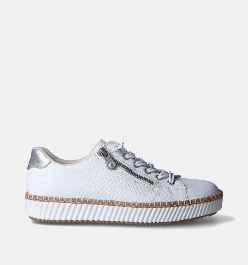 Rieker Witte Veterschoenen