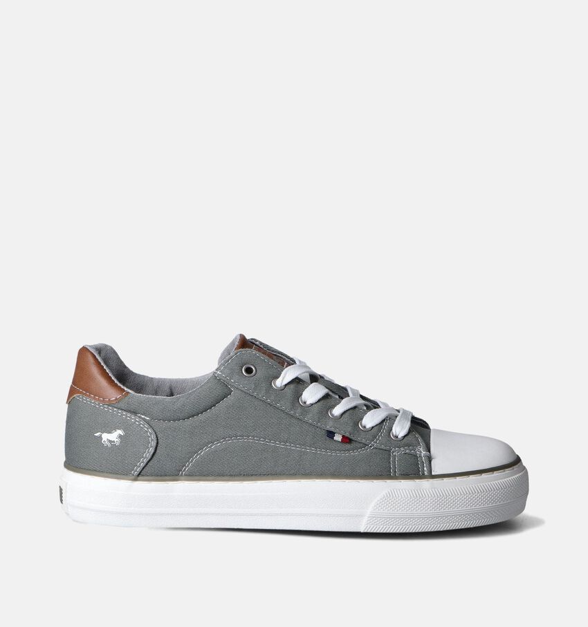 Mustang Donkergrijze Veterschoenen